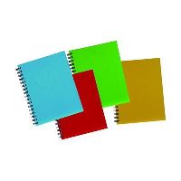 spirax 511 notebook 7mm ruled hard cover spiral bound 200 page 225 x 175mm assorted