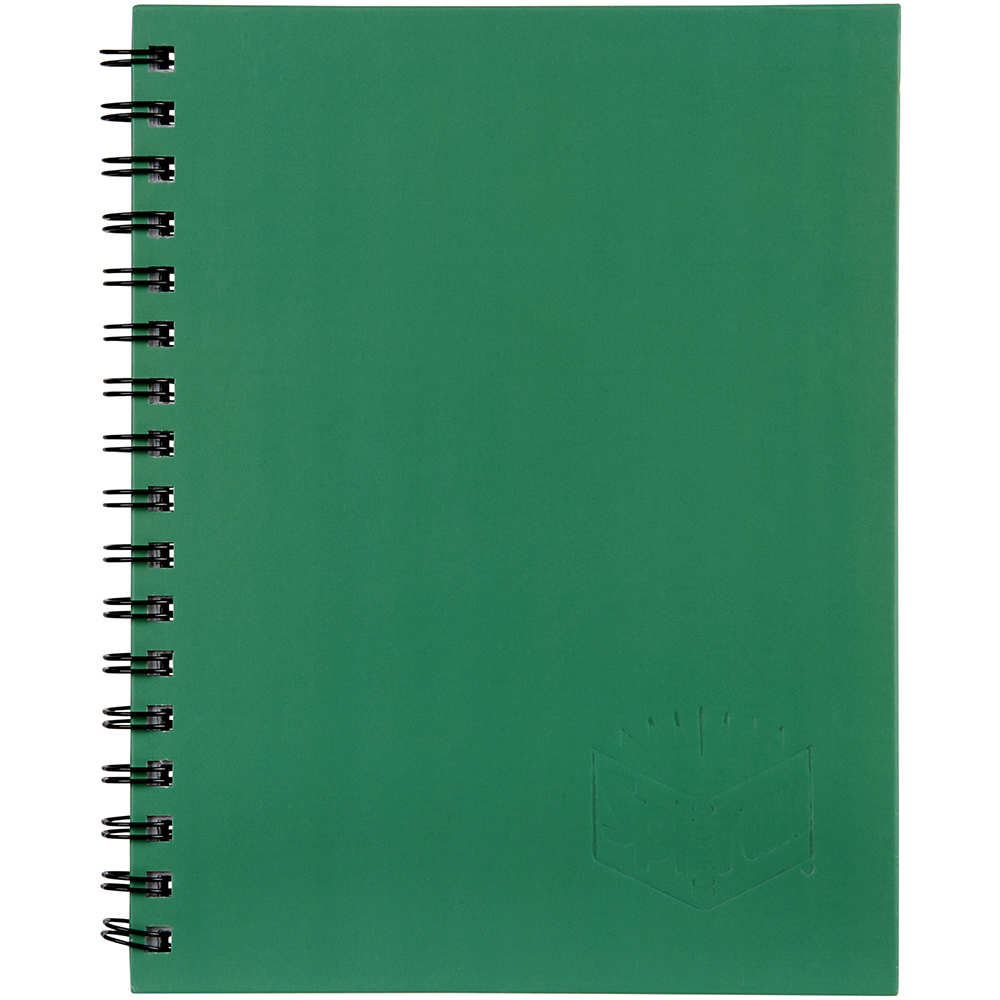 Image for SPIRAX 511 NOTEBOOK 7MM RULED HARD COVER SPIRAL BOUND 200 PAGE 225 X 175MM GREEN from Olympia Office Products