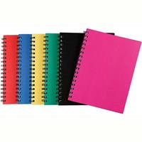 spirax 512 notebook 7mm ruled hard cover spiral bound a4 200 page assorted colours