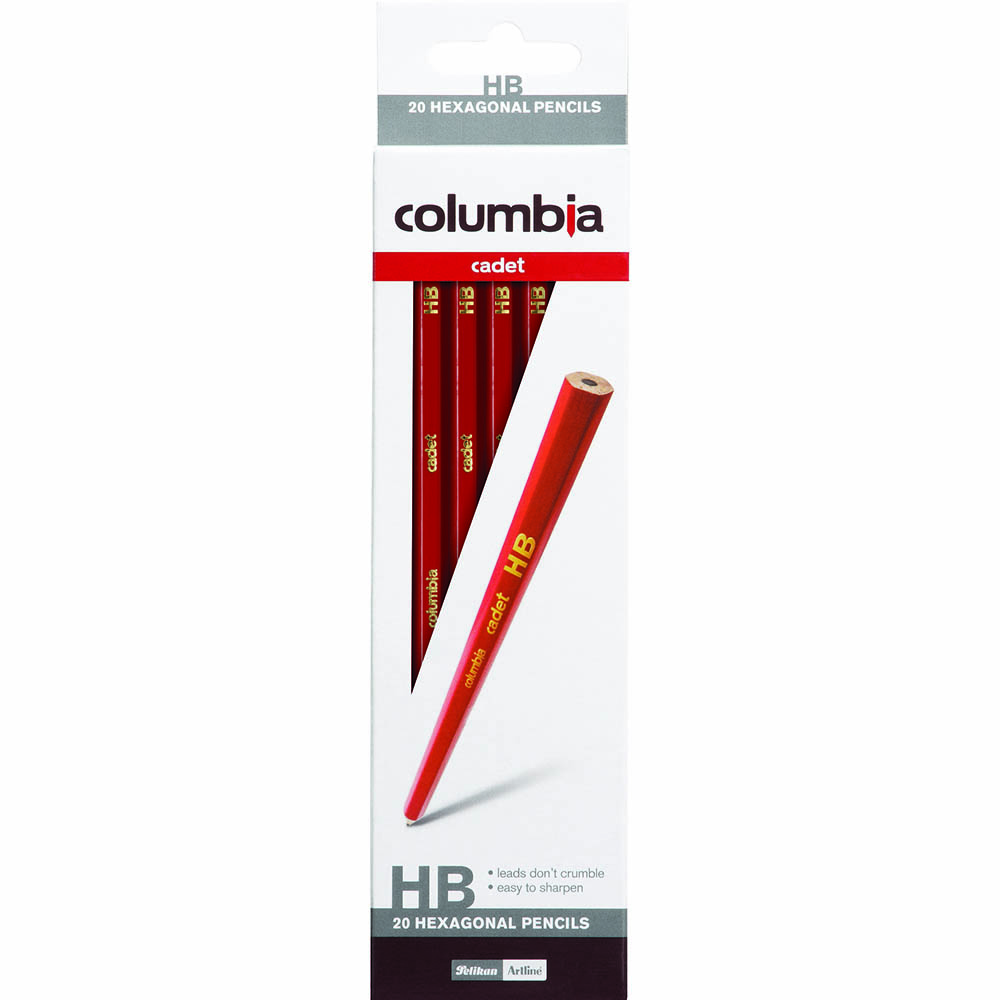 Image for COLUMBIA CADET LEAD PENCIL HEXAGON HB BOX 20 from BusinessWorld Computer & Stationery Warehouse