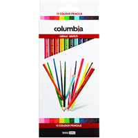 columbia coloursketch coloured pencils assorted pack 12
