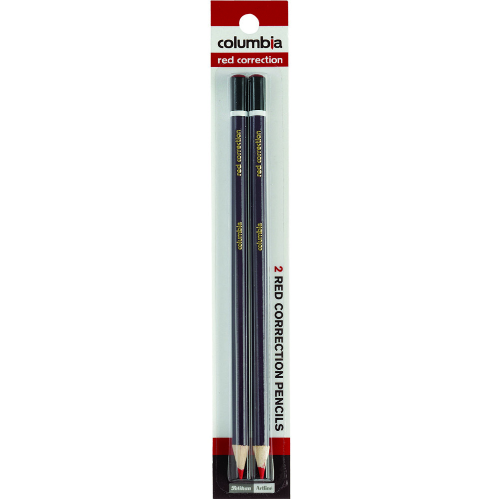 Image for COLUMBIA COPPERPLATE CHECKING PENCIL RED PACK 2 from Office Fix - WE WILL BEAT ANY ADVERTISED PRICE BY 10%