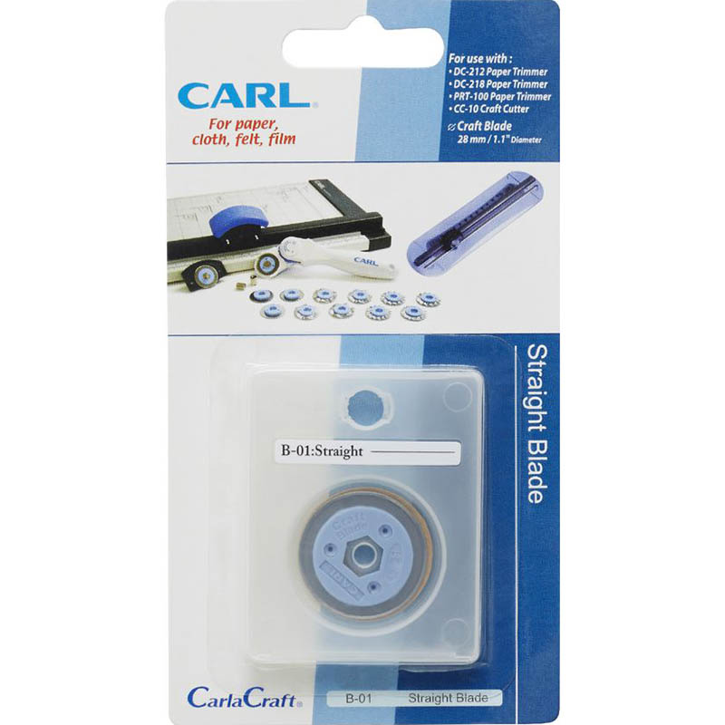 Image for CARL B01 REPLACEMENT STRAIGHT TRIMMER BLADE from Clipboard Stationers & Art Supplies