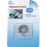 carl k28 rotary trimmer blade straight pack 2