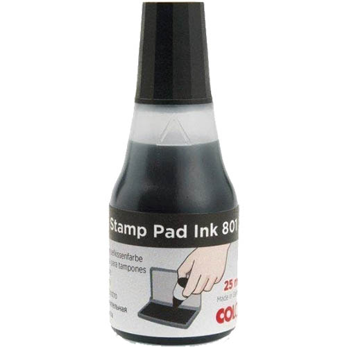 Image for COLOP 801 STAMP PAD INK REFILL 25ML BLACK from Merv's Stationery