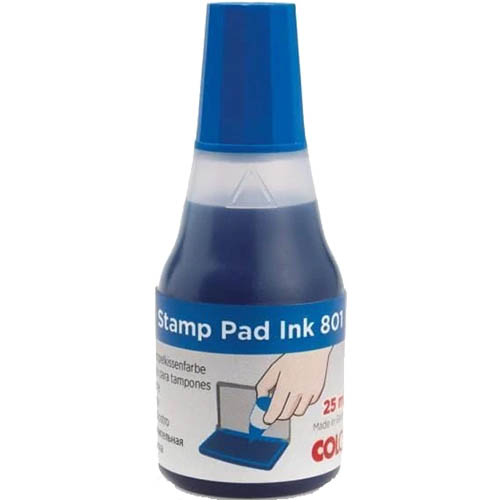 Image for COLOP 801 STAMP PAD INK REFILL 25ML BLUE from Prime Office Supplies