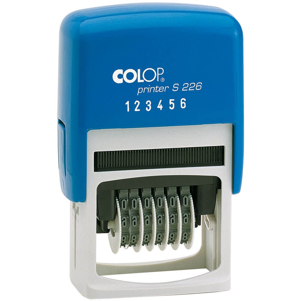 Image for COLOP S226 PRINTER SELF-INKING NUMBERER STAMP 6 BAND 4MM BLACK from That Office Place PICTON