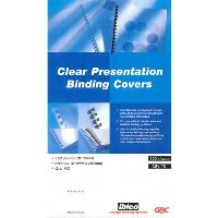 gbc ibico binding cover 150 micron a4 clear pack 100