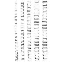gbc wire binding comb 21 loop 6mm a4 silver pack 100
