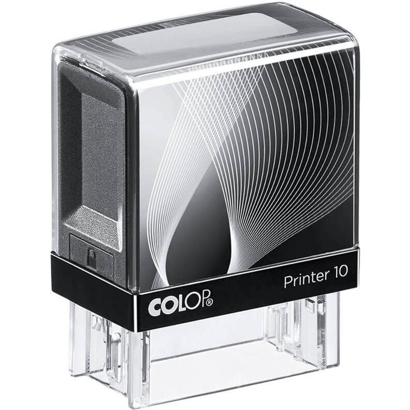 Image for COLOP P10 CUSTOM MADE PRINTER SELF-INKING STAMP 27 X 10MM from Mitronics Corporation