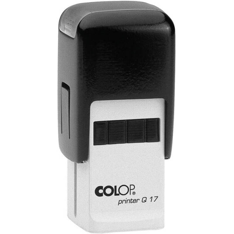 Image for COLOP Q17 CUSTOM MADE PRINTER SELF-INKING STAMP 17 X 17MM from Mitronics Corporation