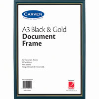 carven document frame a3 black/gold
