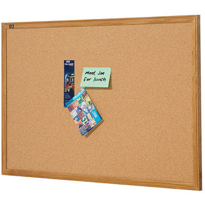 Image for QUARTET CORKBOARD 900 X 600MM OAK FRAME from That Office Place PICTON
