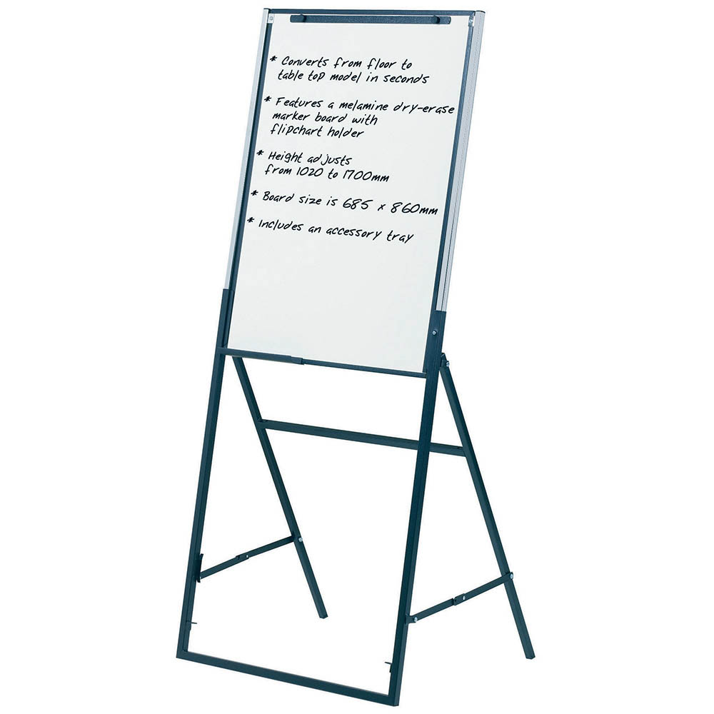 Image for QUARTET FUTURA EASEL ADJUSTABLE WHITE/BLACK from Buzz Solutions
