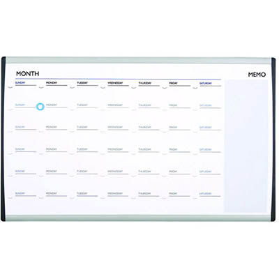 Image for QUARTET ARC CALENDAR BOARD CUBICLE 460 X 760MM from Office Fix - WE WILL BEAT ANY ADVERTISED PRICE BY 10%