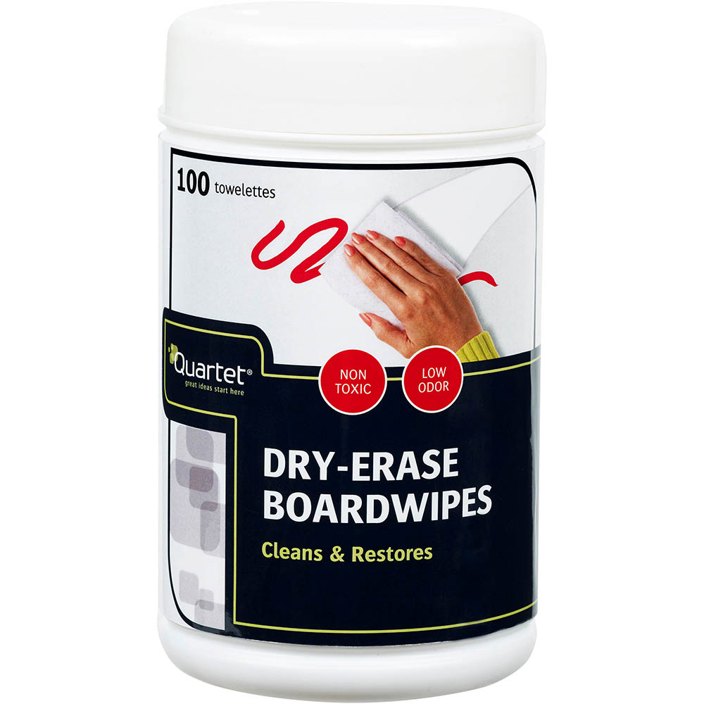 Image for QUARTET PREMIUM WHITEBOARD WIPES WHITE PACK 100 from BusinessWorld Computer & Stationery Warehouse