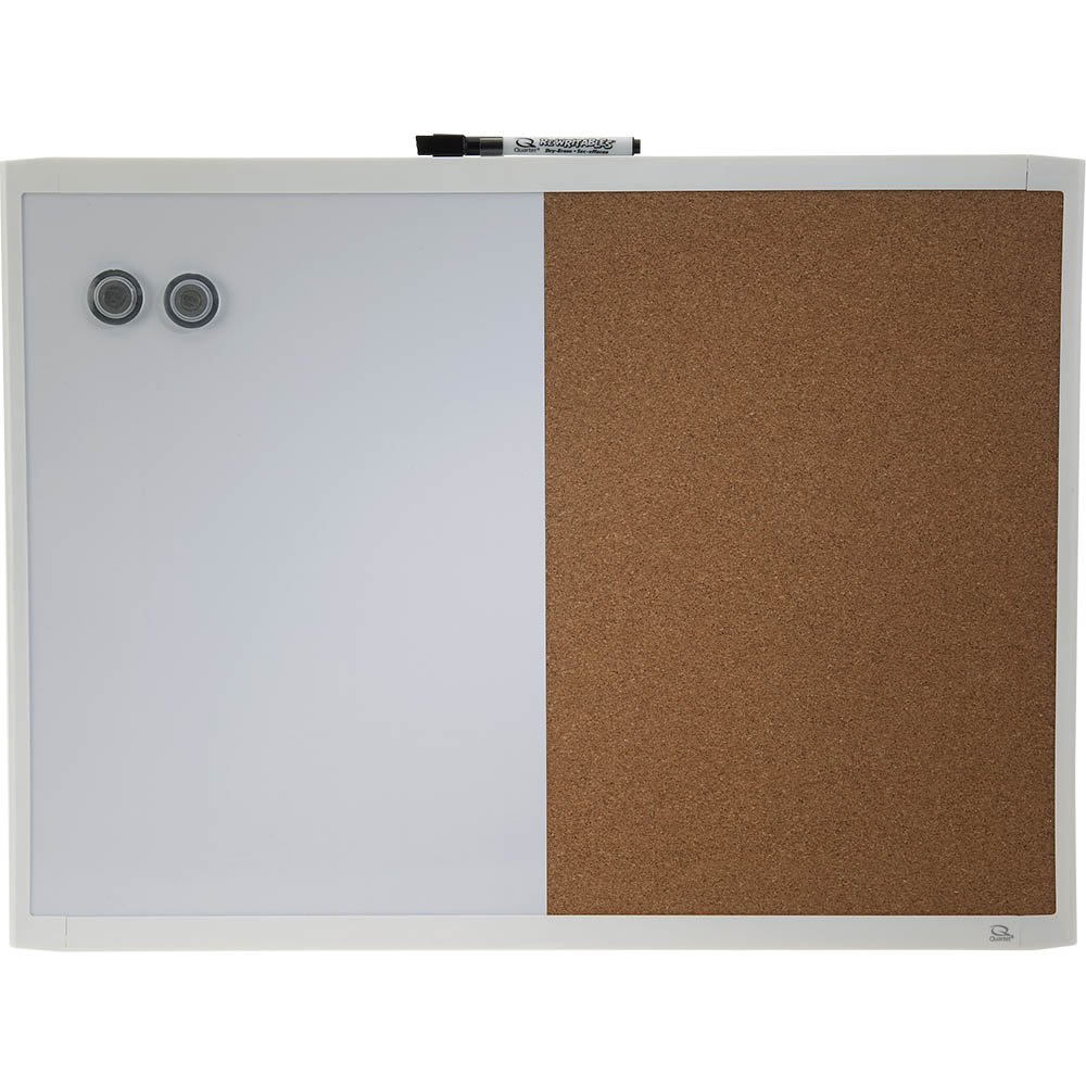 Image for QUARTET BASICS COMBINATION BOARD 430 X 580MM WHITE FRAME from Prime Office Supplies