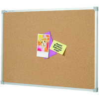 quartet penrite corkboard aluminium frame 2400 x 1200mm