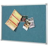 quartet penrite fabric bulletin board 900 x 600mm blue