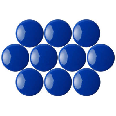 Image for QUARTET MAGNETIC BUTTONS 20MM BLUE PACK 10 from SNOWS OFFICE SUPPLIES - Brisbane Family Company