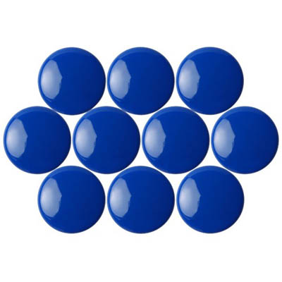 Image for QUARTET MAGNETIC BUTTONS 20MM BLUE PACK 10 from Prime Office Supplies