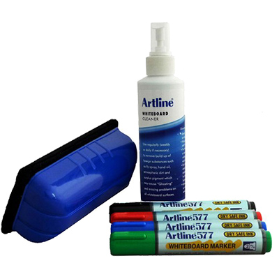 Image for ARTLINE 577 WHITEBOARD STARTER KIT ASSORTED from BusinessWorld Computer & Stationery Warehouse