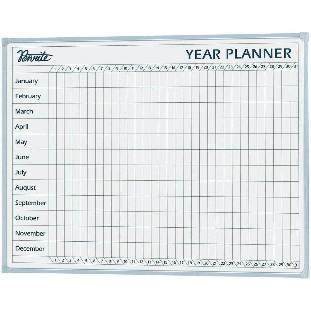 Image for QUARTET PENRITE WHITEBOARD YEAR PLANNER NON-MAGNETIC 900 X 600MM from York Stationers