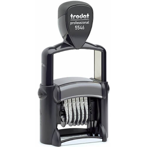 Image for TRODAT 5546 PROFESSIONAL SELF-INKING NUMBERER STAMP 6 BAND 4MM BLACK from Office Fix - WE WILL BEAT ANY ADVERTISED PRICE BY 10%