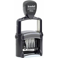 trodat 5546 professional self-inking numberer stamp 6 band 4mm black