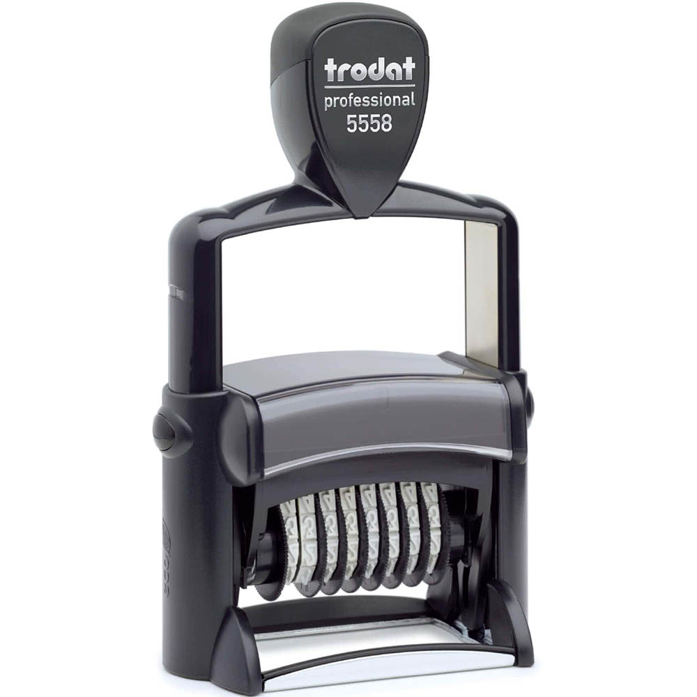 Image for TRODAT 5558 PROFESSIONAL SELF-INKING NUMBERER STAMP 8 BAND 5MM BLACK from Eastland Office Supplies