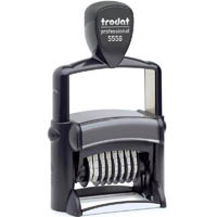 trodat 5558 professional self-inking numberer stamp 8 band 5mm black