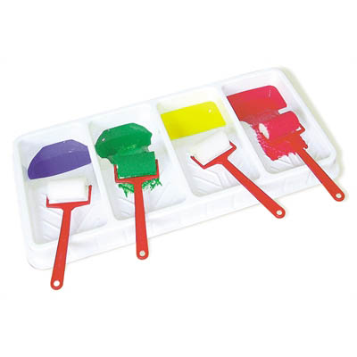 Image for EDUCATIONAL COLOURS ROLLER TRAY FOUR BAY WHITE from Office Heaven