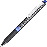 pentel k497 oh! retractable gel rollerball pen 0.7mm blue