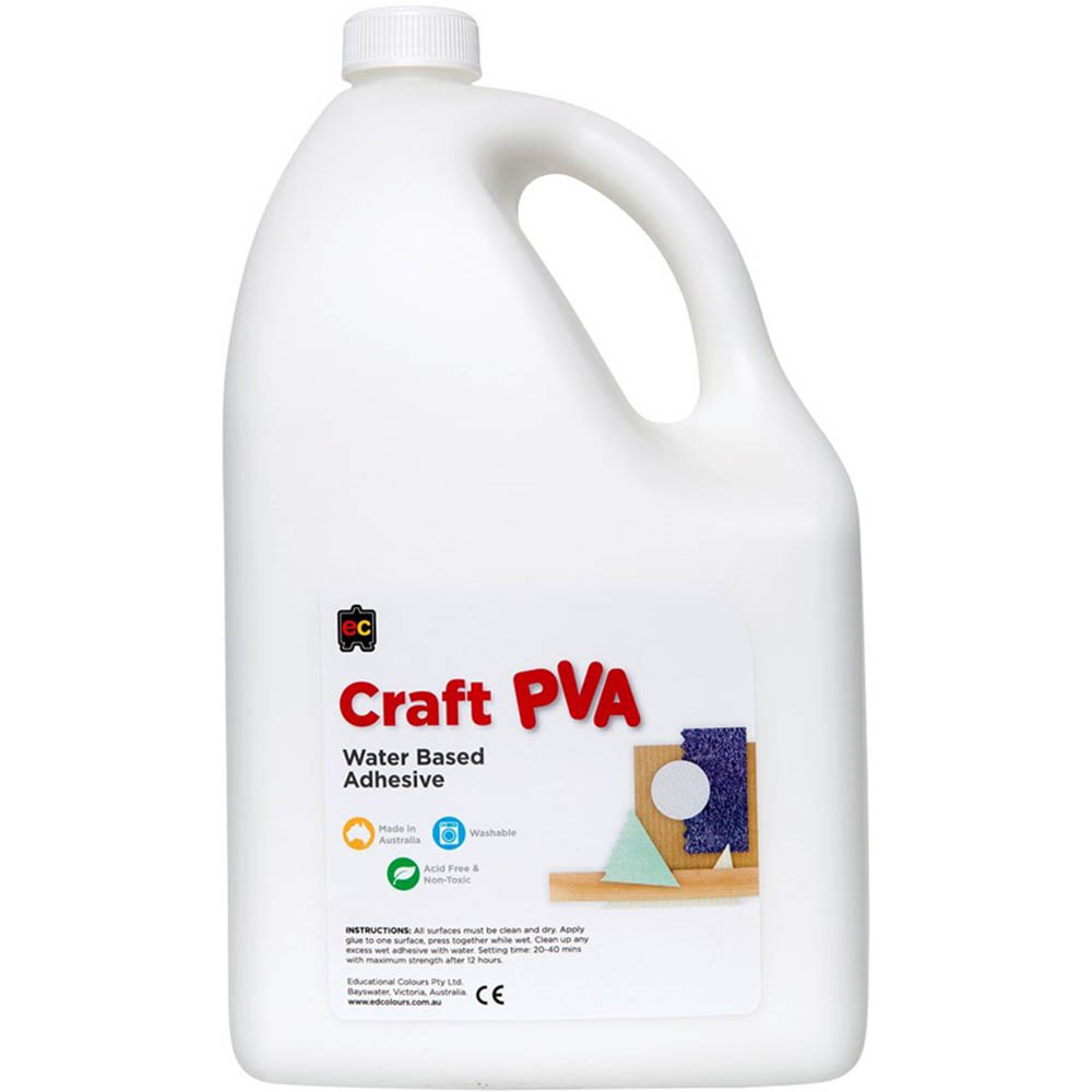 Image for EDUCATIONAL COLOURS CRAFT PVA GLUE 5 LITRE from Australian Stationery Supplies