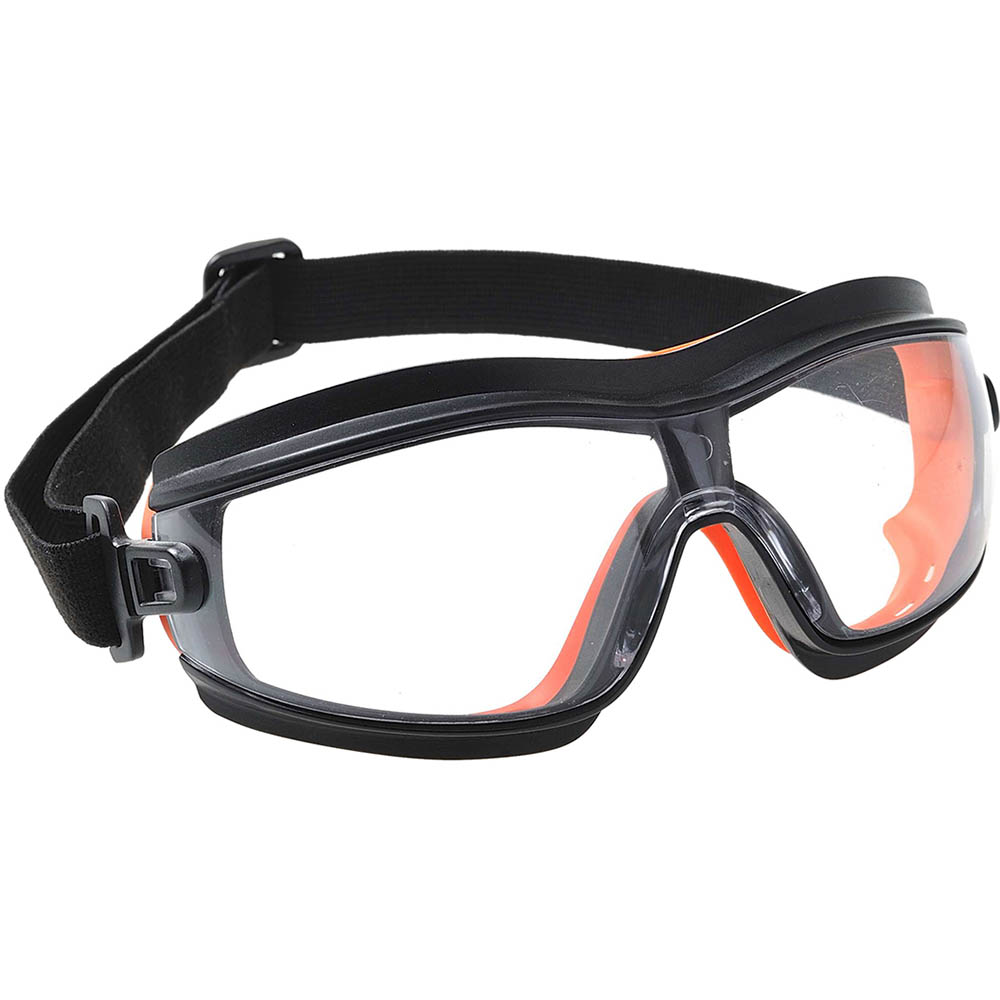 Image for PORTWEST PW26 SLIM SAFETY GOGGLE CLEAR from Australian Stationery Supplies
