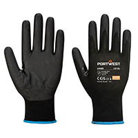 portwest npr15 nitrile foam touchscreen glove xs black pack 12