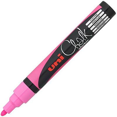 Image for UNI-BALL CHALK MARKER BULLET TIP 2.5MM FLUORO PINK from Office Express