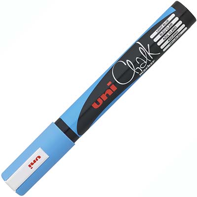 Image for UNI-BALL CHALK MARKER BULLET TIP 2.5MM LIGHT BLUE from That Office Place PICTON
