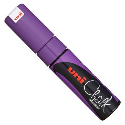 Image for UNI-BALL CHALK MARKER CHISEL TIP 8MM VIOLET from Mitronics Corporation