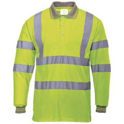 Image for PORTWEST S277 HI-VIS POLO SHIRT LONG SLEEVED from Prime Office Supplies