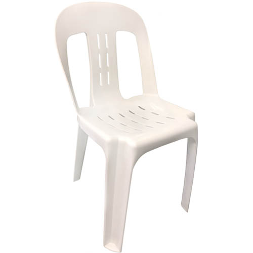 Image for RAPIDLINE PIPEE PLASTIC STACKING CHAIR WHITE from Australian Stationery Supplies