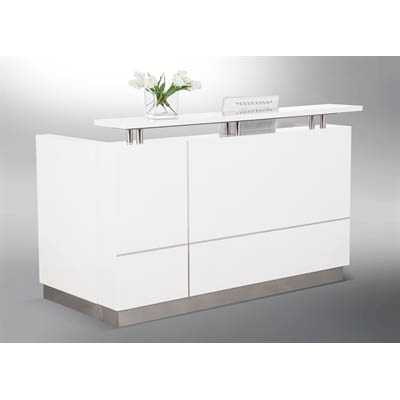 Image for HUGO RECEPTION COUNTER 2200 X 950 X 1150MM WHITE from York Stationers