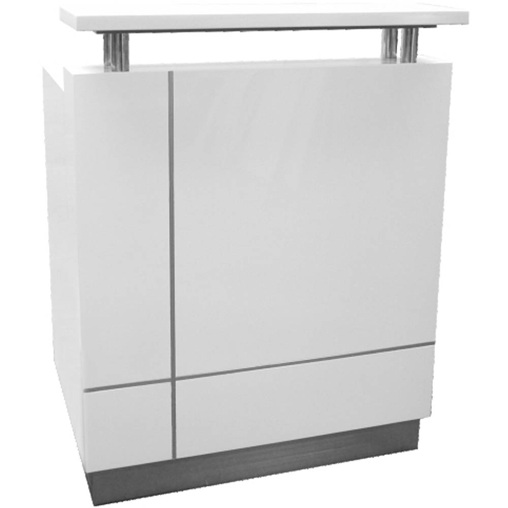 Image for OM PREMIER RECEPTIONIST COUNTER 880 X 690 X 1150MM WHITE from Mitronics Corporation