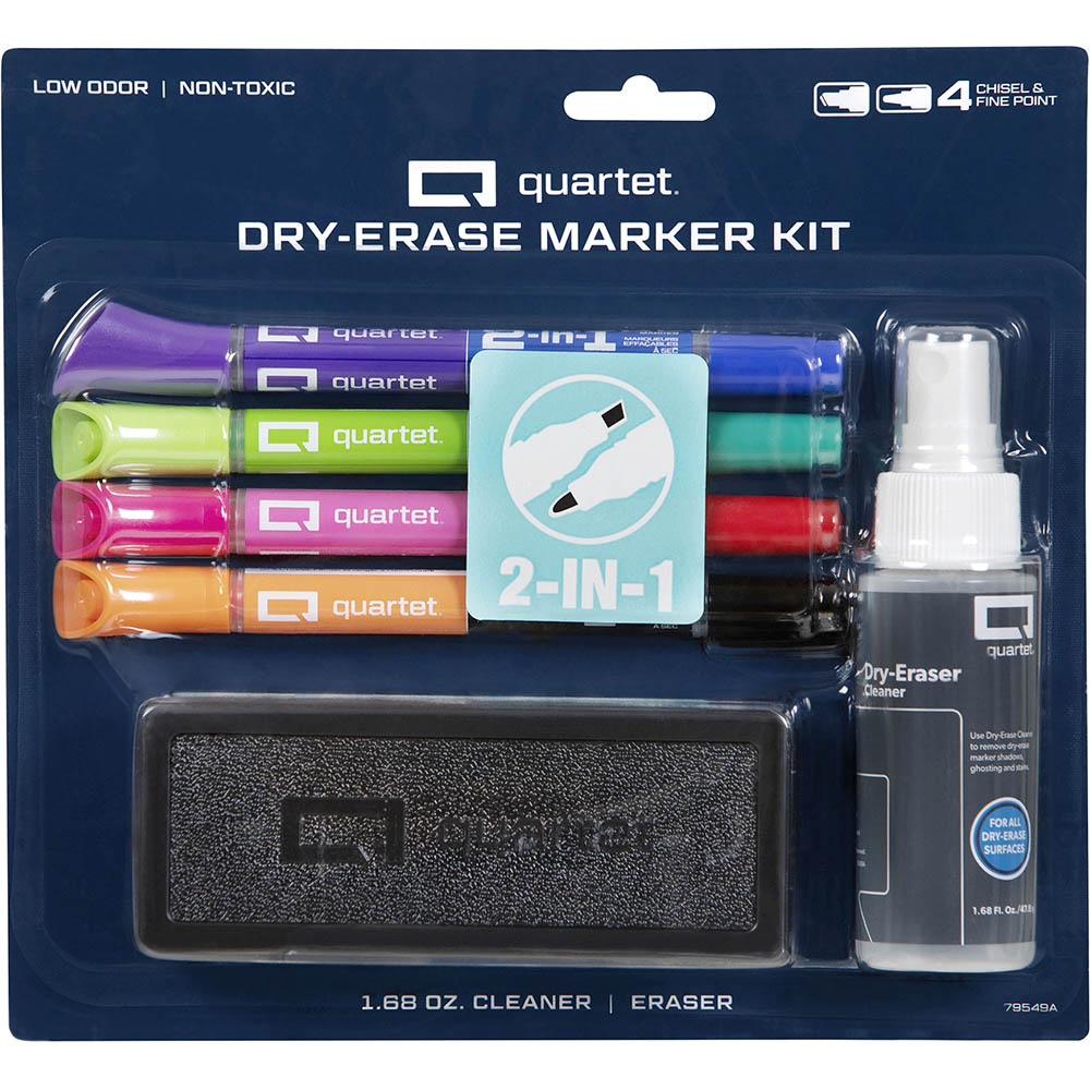 Image for QUARTET WHITEBOARD STARTER KIT ASSORTED from Clipboard Stationers & Art Supplies