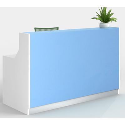 Image for ROMA RECEPTION COUNTER 1800 X 840 X 1150MM WHITE/BLUE from Office Express