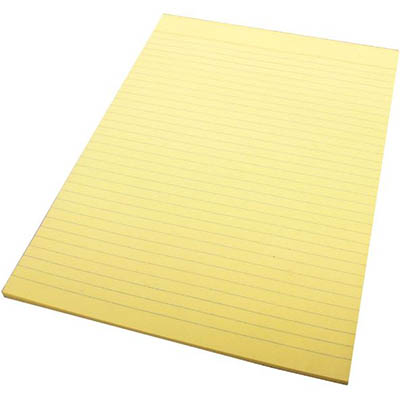 Image for QUILL RULED BOND PAD 70GSM 50 LEAF A4 YELLOW from Peninsula Office Supplies