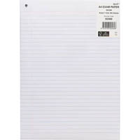 quill loose leaf exam paper ruled with one hole 60gsm a4 pack 500