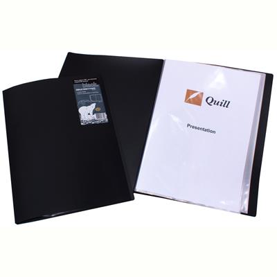 Image for FOLDERMATE BLACK DOT DISPLAY BOOK NON-REFILLABLE 20 POCKET A3 BLACK from Olympia Office Products