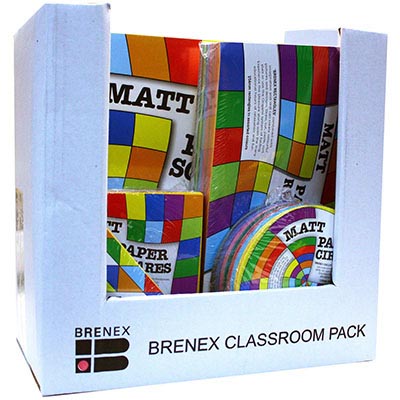 Image for BRENEX PAPER SHAPES ASSORTED CLASSROOM PACK from Office Heaven