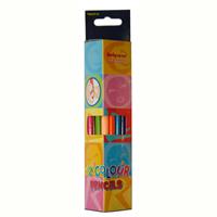 belgrave triangular coloured pencil assorted pack 12